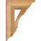 Ekena Millwork Olympic Traditional Rough Sawn Bracket w/ Offset Brace, Western Red Cedar, 8"W x 20"D x 28"H BKT0806X20X28OLY01RWR - alternate 2
